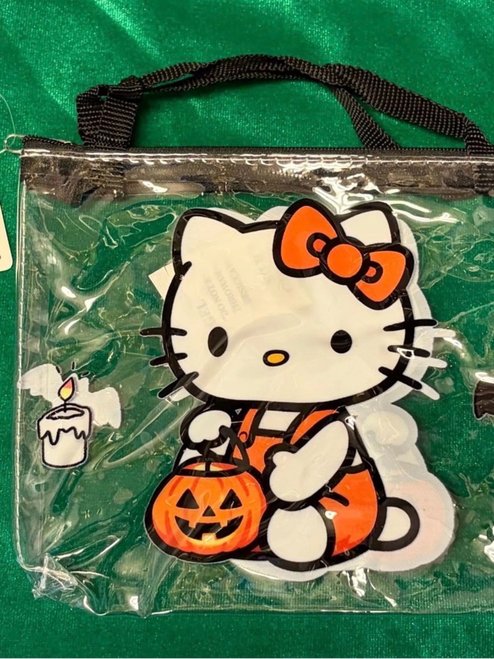 HELLO KITTY HALLOWEEN Jack-o’-lantern clear bag